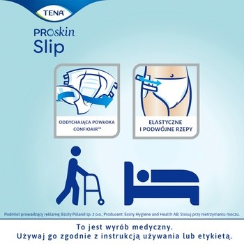 TENA Slip ProSkin Plus OTC Edition, pieluchomajtki, rozmiar M, 10 szt.