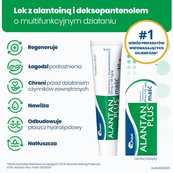 Alantan Plus, (20 mg + 50 mg)/g, maść, 30 g