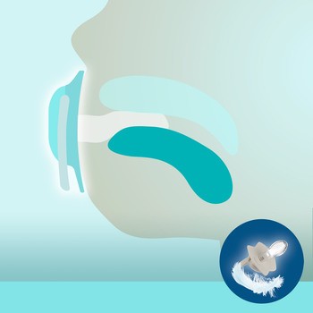 Canpol Babies, smoczek silikonowy, symetryczny, Neon Love, 6-18 m, blue, 2 szt.