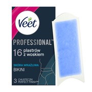 Veet Easy-Gel Bikini, plastry z woskiem dla skóry wrażliwej, 16 szt.