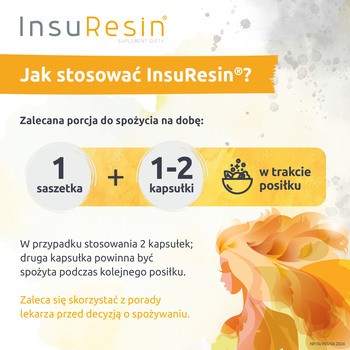 NutroPharma, InsuResin, smak cytrusowy, saszetki + kapsułki, 30 szt. + 60 szt.
