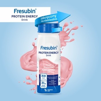 Fresubin Protein Energy Drink, płyn o smaku poziomkowym, 4 x 200 ml