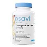 Osavi, Omega-3 Extra 1300 mg, smak cytrynowy, kapsułki miękkie, 60 szt.