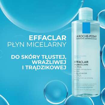 La Roche-Posay Effaclar, płyn micelarny, 400 ml
