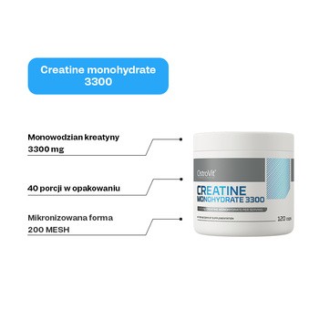 OstroVit Creatine Monohydrate 3300, kapsułki, 120 szt.