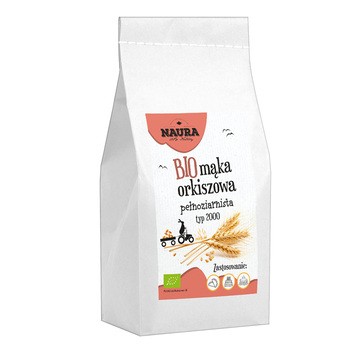 Naura, mąka orkiszowa pełnoziarnista typ 2000 BIO, 1 kg