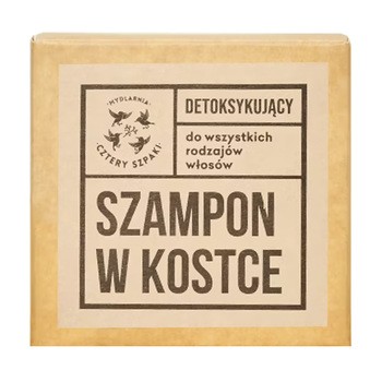 Mydlarnia 4 Szpaki, detoksykujący szampon w kostce, 75 g