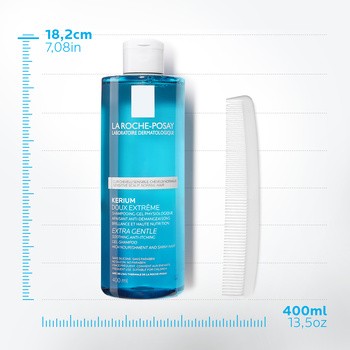La Roche-Posay Kerium, szampon ekstremalnie delikatny, 400 ml