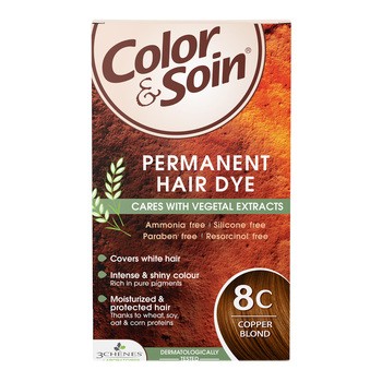 Color&Soin, farba do włosów, miedziany blond (8C), 135ml