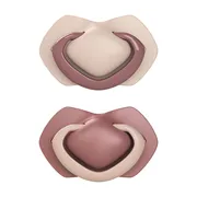 Canpol Babies Pure Color, smoczek silikonowy, symetryczny, 18m+, pink, 2 szt.