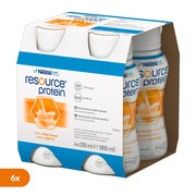 Zestaw 6 x Resource Protein, płyn, smak morelowy, 4 x 200 ml