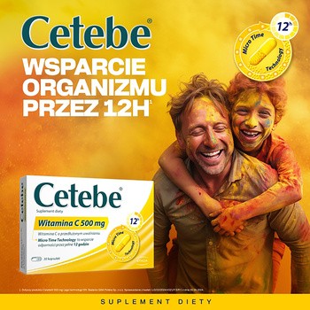 Cetebe Witamina C 500 mg, kapsułki, 30 szt.