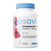 Osavi Witamina D3 + K2, 2000 IU, kapsułki, 120 szt.