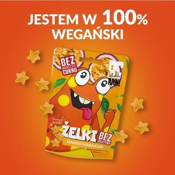 BeRaw! Kids, mango marakuja, żelki owocowe, 35 g