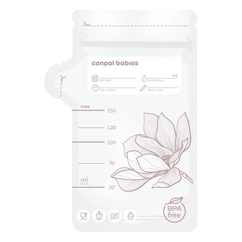 Canpol Babies, torebki do przechowywania pokarmu, 25 szt.