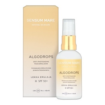Algodrops, lekka emulsja ochronna przeciw fotostarzeniu SPF 50, 50 ml