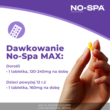 No-Spa Max, 80 mg, tabletki powlekane, 48 szt.