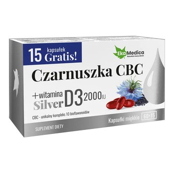 Czarnuszka CBC Silver, kapsułki miękkie, 75 szt.