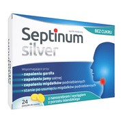 Septinum silver, pastylki do ssania, 24 szt.