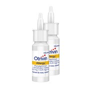 Zestaw 2x Otrivin Allergy, 2,5mg+0,25mg/ml, aerozol do nosa, 15 ml