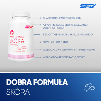 SFD Dobra Formuła Skóra, tabletki, 180 szt.