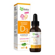 EkaMedica Junior Witamina D3 w kroplach dla dzieci, płyn, 30 ml
