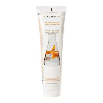 Korres Sunflower + Mountain Tea Mask, maska do włosów farbowanych, 125 ml