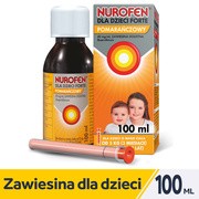 Nurofen dla dzieci Forte, 40 mg/ml, zawiesina doustna o smaku pomarańczowym, 100 ml