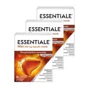 Zestaw 3x Essentiale Max, 600 mg, kapsułki, 30 szt.