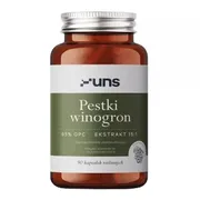Uns Pestki winogron 95% OPC, kapsułki twarde, 90 szt.
