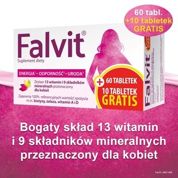 Falvit, tabletki, 60 szt. + 10 szt.