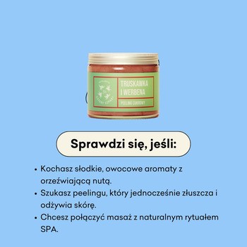 Mydlarnia 4 Szpaki, Peeling cukrowy, Truskawka i Werbena, 250 ml