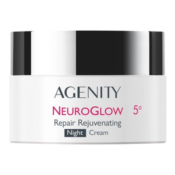 Agenity 5° Neuroglow, naprawczy krem odmładzający na noc, 50 ml