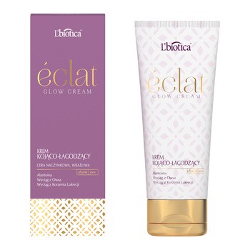 L`Biotica Eclat Glow Cream, krem kojąco-łagodzący do twarzy, 50 ml