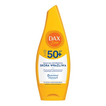Dax Sun, emulsja ochronna dla skóry wrażliwej, SPF 50+, 160 ml