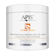 Apis, Orange Terapis, pomarańczowy peeling solny do ciała z minerałami z Morza Martwego, 700 g