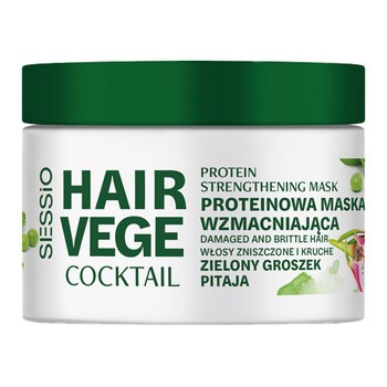 Sessio Hair Vege Cocktail, maska do włosów zwiększająca objętość, 250 g