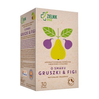 ZIELNIK DOZ Gruszki & Figi, aromatyzowana herbatka owocowo-ziołowa, 2 g x 30 szt.