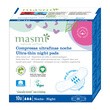 Masmi, ultracienkie bawełniane podpaski na noc ze skrzydełkami, 10 szt.