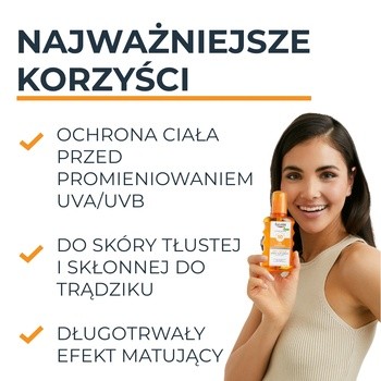 Eucerin Sun Oil Control SPF50+Dry Touch, spray ochronny, 200 ml