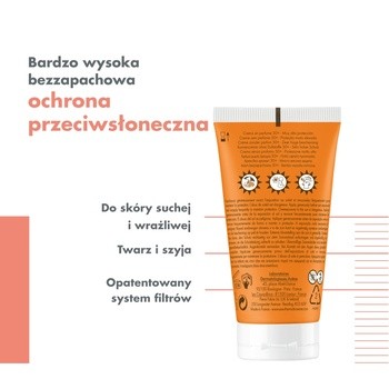 Avene Eau Thermale, krem bezzapachowy, skóra sucha i wrażliwa, SPF50 +, 50 ml