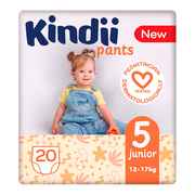 Kindii Pants, pieluchomajtki, 5 (12-17 kg), junior, 20 szt.