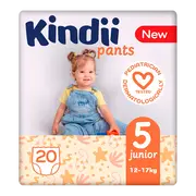 Kindii Pants, pieluchomajtki, 5 (12-17 kg), junior, 20 szt.