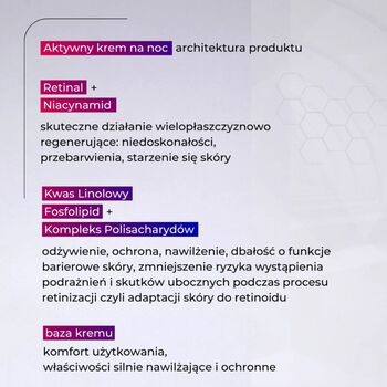 Bielenda Professional SupremeLab, aktywny krem na noc, Retinal 0,1%, 50 ml