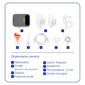 Katarek, nebulizator kompresowy, model CNB69010, 1 szt.