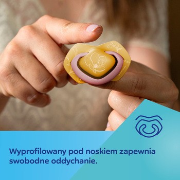 Canpol Babies Gold, smoczek silikonowy Light touch, symetryczny 0-6 m, różowy, 2 szt.