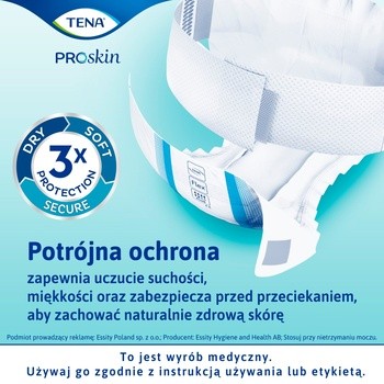 Tena ProSkin Flex Plus, pieluchomajtki, rozmiar S, 30 szt.