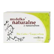 VinSvin, mydełko naturalne z nanosrebrem, kostka, 100 g