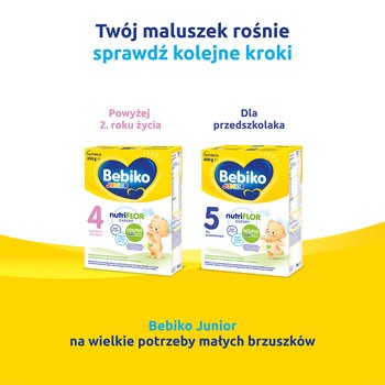 Bebiko Junior 3 NUTRIflor Expert, odżywcza formuła na bazie mleka, powyżej 1. roku życia, proszek, 350 g