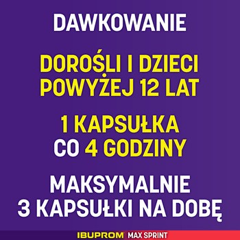 Ibuprom Max Sprint, 400 mg, kapsułki miękkie, 40 szt.